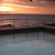 Penthouse pool at sunset